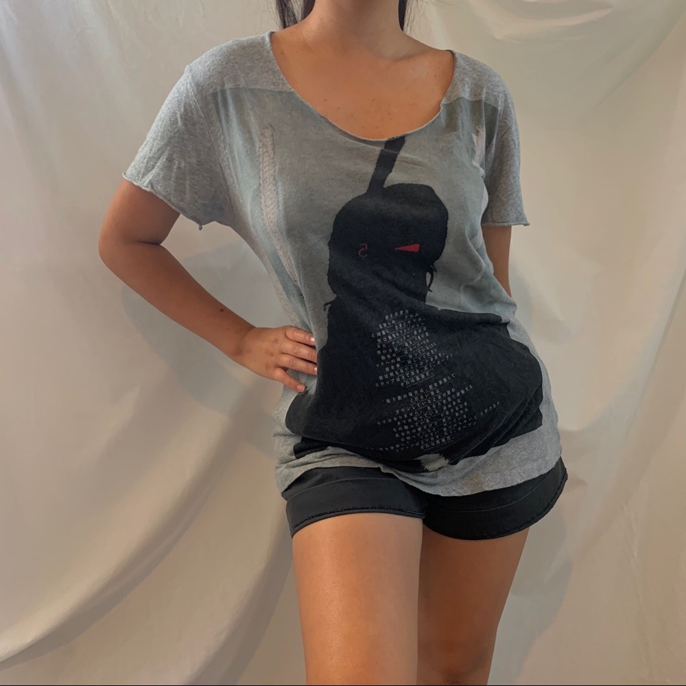 ✨SUPER CUTE GRAY ALLSAINTS GRAPHIC TEE SHIRT!✨